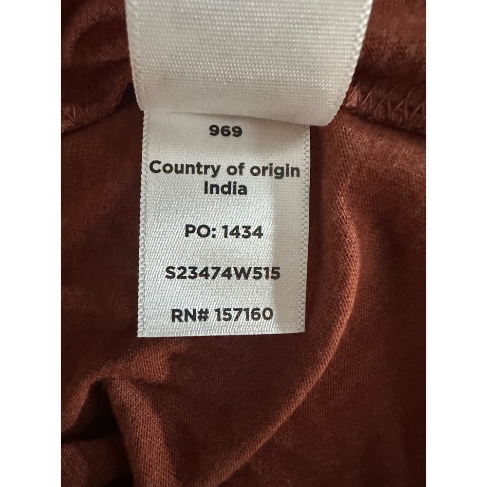 Cotopaxi Vibe Graphic Organic Cotton T-Shirt Sz XS Rust Brown Llama Logo Sunset - Picture 6 of 10